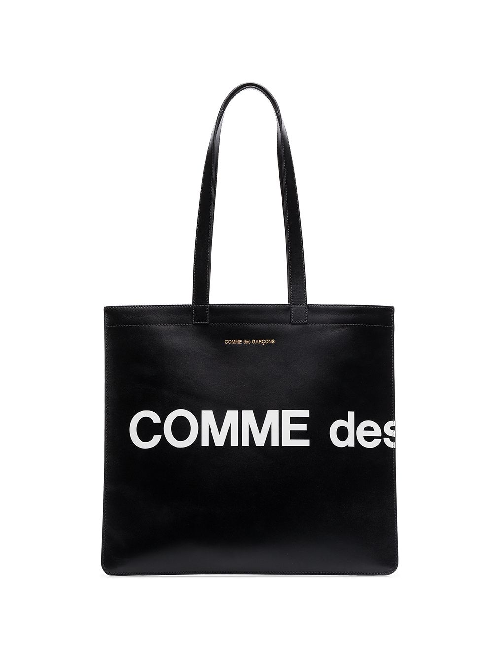 Black logo-embellished shoulder bag - unisex - COMME DES GARCONS